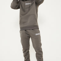 Fresh Couture Hooded Tracksuit - Charcoal
