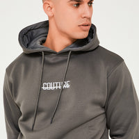 Fresh Couture Hooded Tracksuit - Charcoal