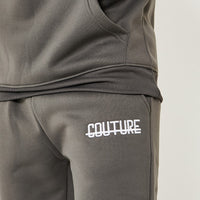 Fresh Couture Hooded Tracksuit - Charcoal