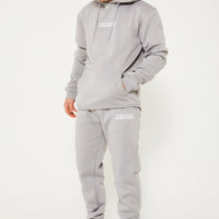 Fresh Couture Hooded Tracksuit - Light Grey