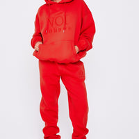 Essential Oversized Tracksuit - Fiery Red
