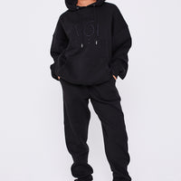 Essential Oversized Tracksuit - Black