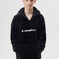 Bicknell Oversized Blanket Hoodie - Black