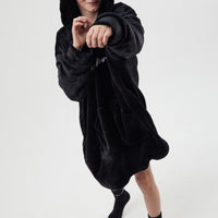 Bicknell Oversized Blanket Hoodie - Black