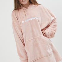 Bicknell Oversized Blanket Hoodie - Pink