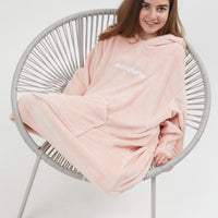Bicknell Oversized Blanket Hoodie - Pink