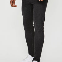 Just Organic Skinny Jeans - Washed Black