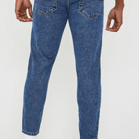 Just Organic Tapered Jeans - Mid Stone