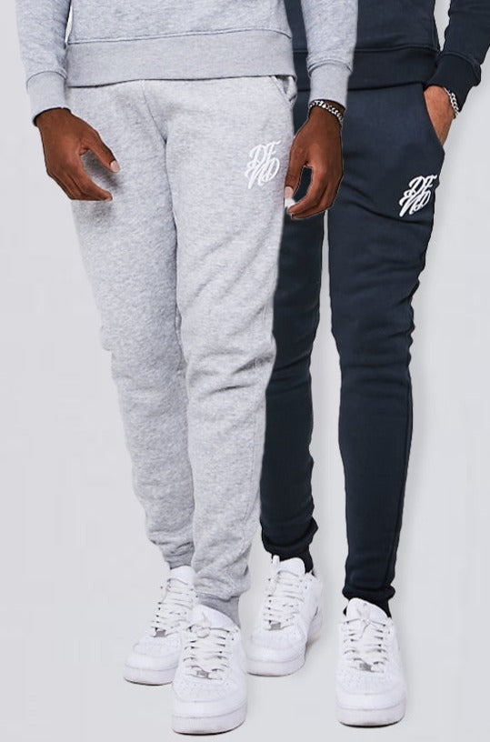 DFND Two Pack Joggers - Grey & Navy