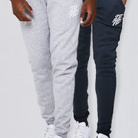 DFND Two Pack Joggers - Grey & Navy