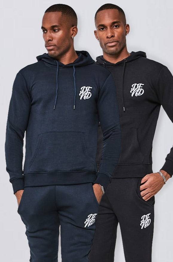 DFND Two Pack Hoodie - Black & Navy