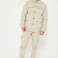 Soul Star Experience Cargo Pants - Stone