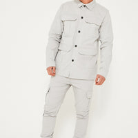 Soul Star Experience Cargo Pants - Light Grey