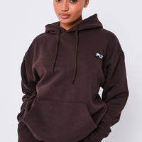 Womens Hoodie - Chocolate Brown
