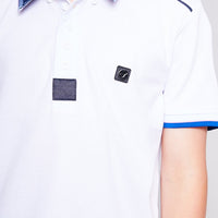 Junior Pirate Polo Tee - White