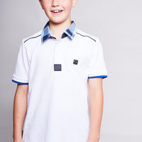 Junior Pirate Polo Tee - White