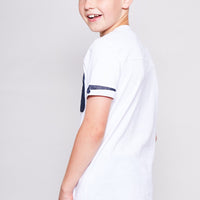 Junior Pirate Polo Tee - White