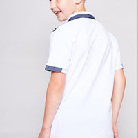 Junior Baker Tee - White / Navy