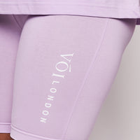 Burnt Oak Co-ord Tee and Short - Lilac