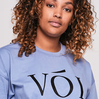 Burnt Oak Co-ord Tee and Short - Steel Blue