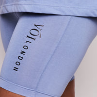 Burnt Oak Co-ord Tee and Short - Steel Blue