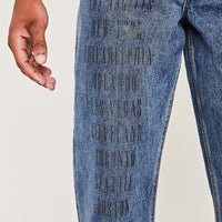 Lewisham Relaxed Long Leg Fit Jeans- Light Blue