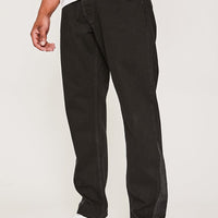 Cyprus Straight Leg Seam Embroidered Graphic Jeans- True Black
