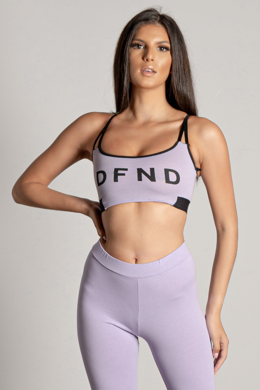 Womens DFND Eva Bra Top - Lilac