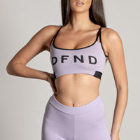 Womens DFND Eva Bra Top - Lilac