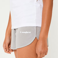 Springfield T-Shirt & Shorts Set - White / Grey