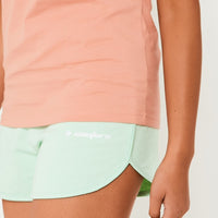Springfield T-Shirt & Shorts Set - Coral / Green