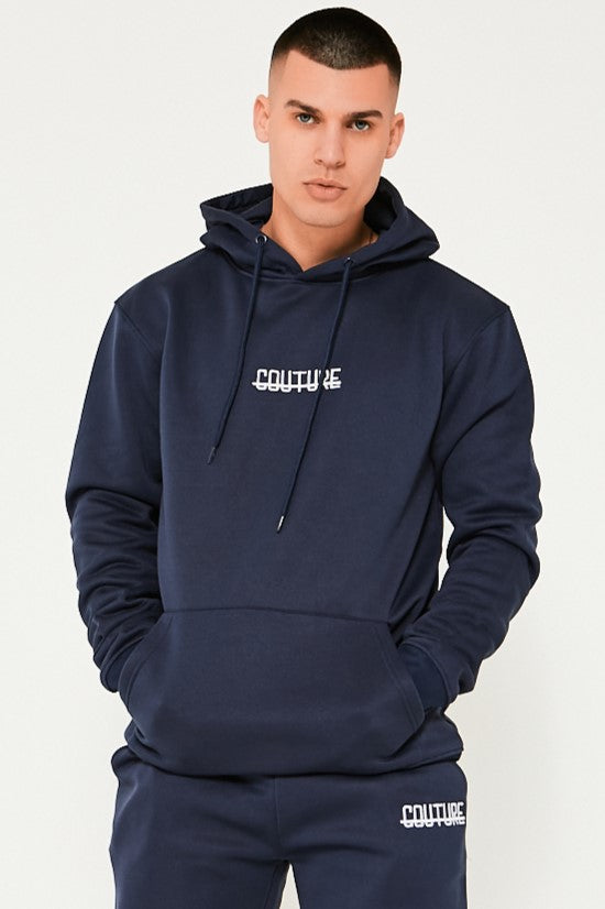Fresh Couture Hooded Tracksuit - Navy