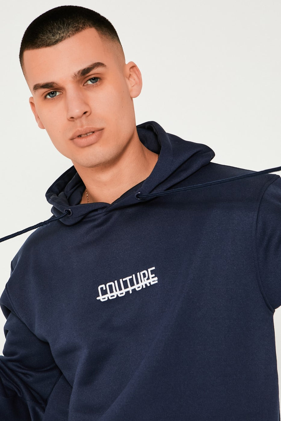 Fresh Couture Hooded Tracksuit - Navy