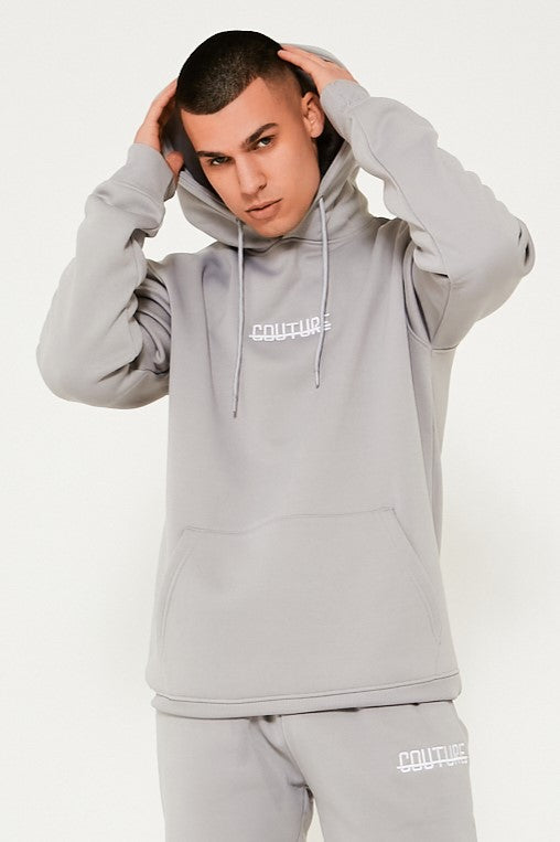 Fresh Couture Hooded Tracksuit - Light Grey