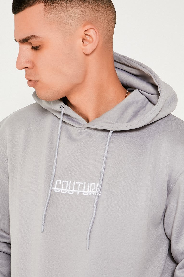 Fresh Couture Hooded Tracksuit - Light Grey