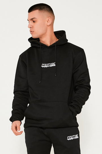 Fresh Couture Hooded Tracksuit - Black