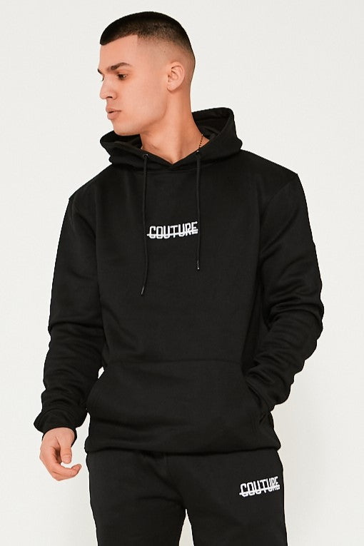 Fresh Couture Hooded Tracksuit - Black