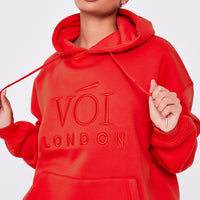 Essential Oversized Tracksuit - Fiery Red