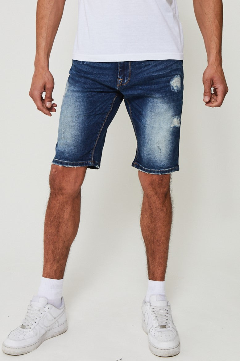 Camley Denim Short - Mid Blue