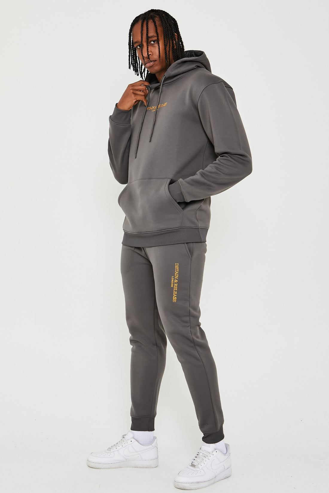 Detain & Release Hooded Tracksuit - Charcoal
