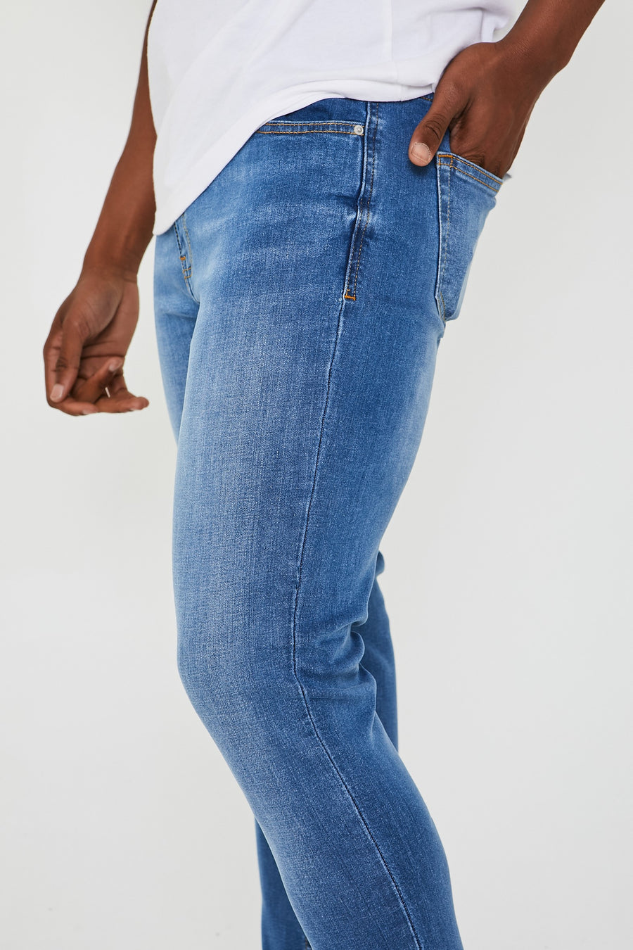 Just Organic Skinny Jeans - Mid Blue