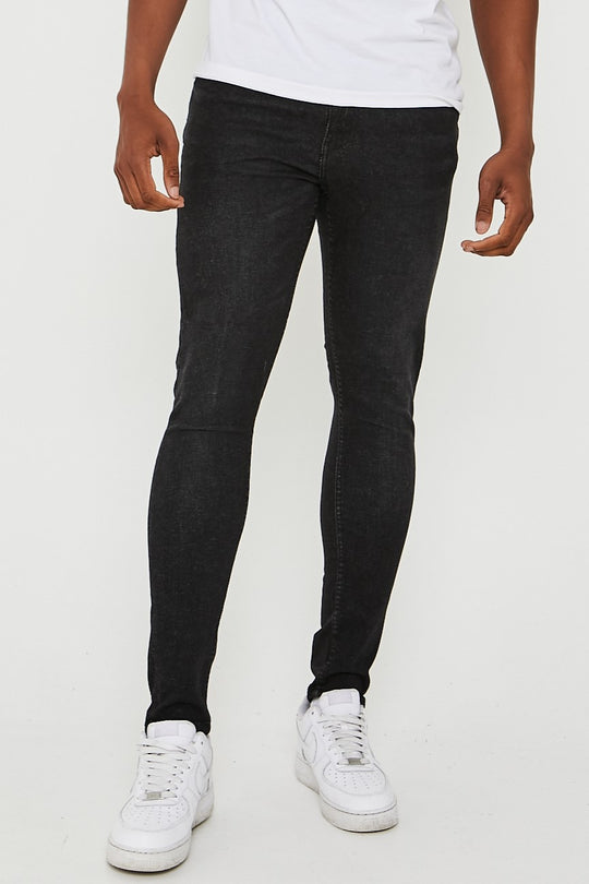 Just Organic Skinny Jeans - Washed Black