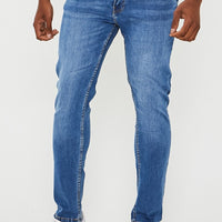 Just Organic Slim Jeans - Mid Blue