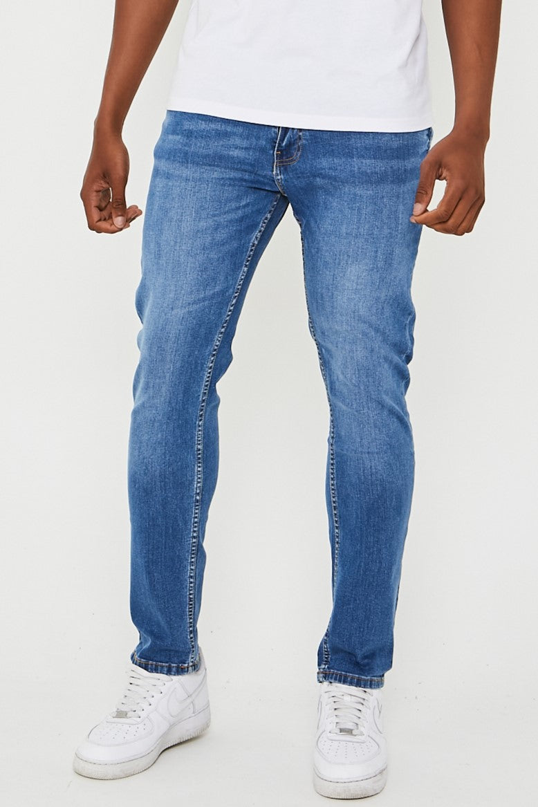 Just Organic Slim Jeans - Mid Blue