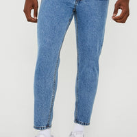 Just Organic Tapered Jeans - Light Stone