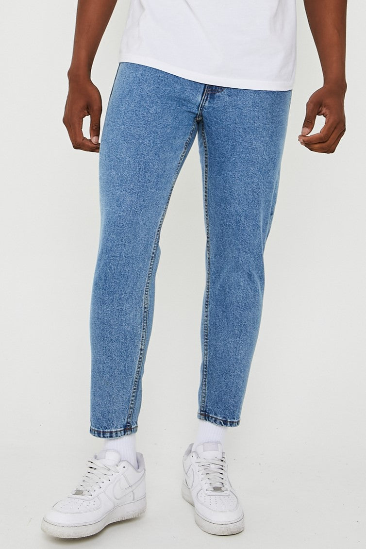 Just Organic Tapered Jeans - Light Stone