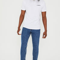Just Organic Tapered Jeans - Mid Stone