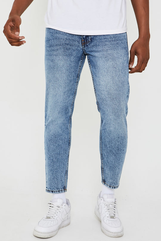 Just Organic Tapered Jeans - Vintage Light Blue