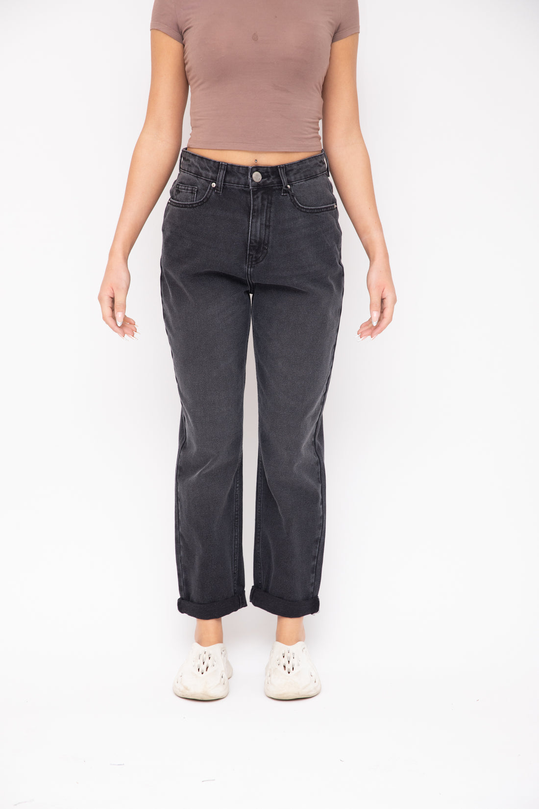 Just Organic Poppy Jeans - Washed Black