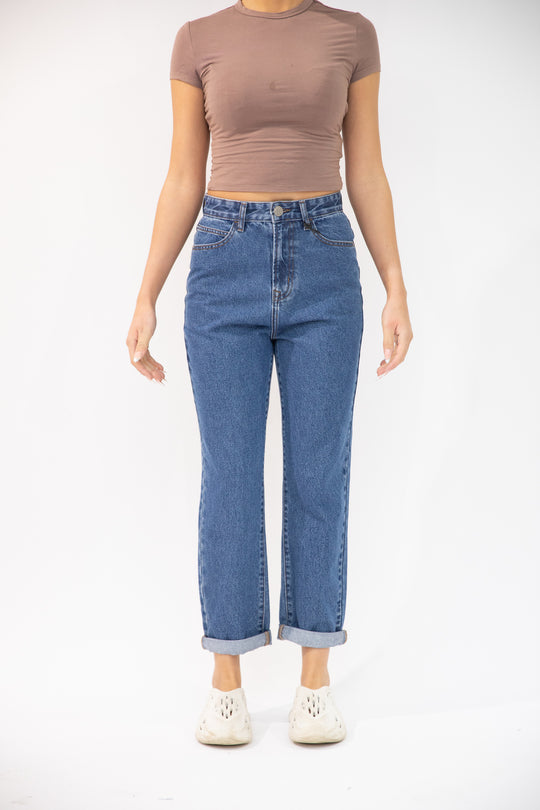 Just Organic Poppy Jeans - Mid Blue